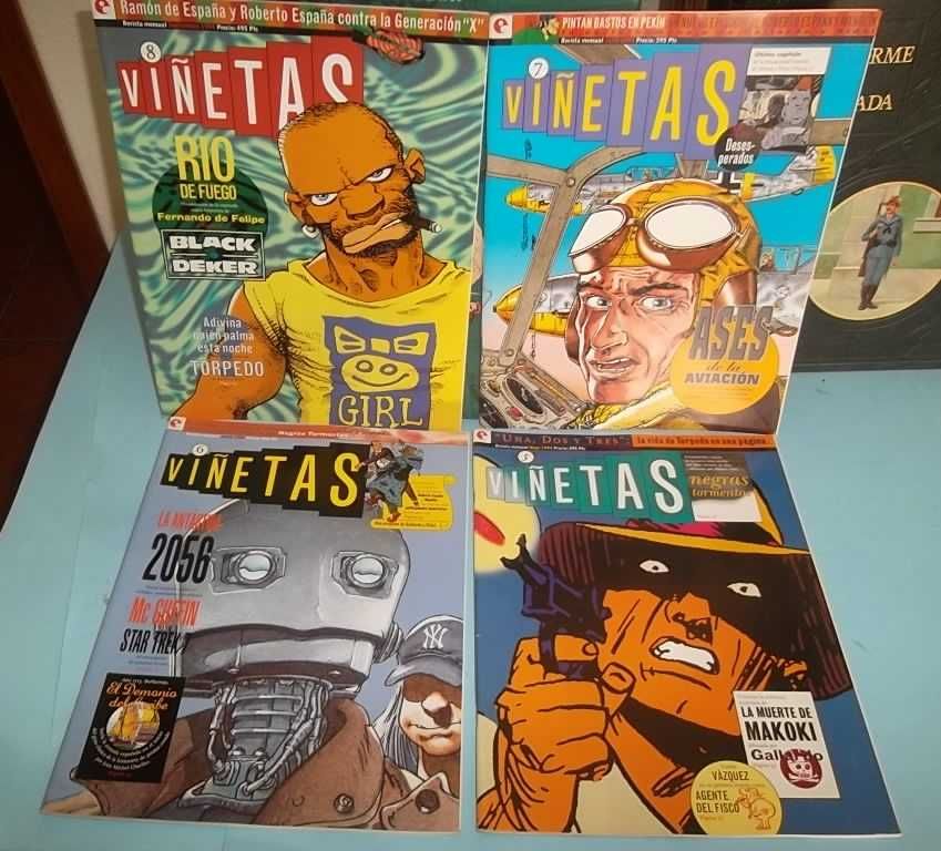 "VIÑETAS" , Revista espanhola de BD, coleção completa 14 números.