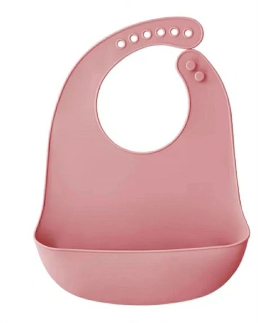 Sliniaczek/sliniak dla dziecka silikonowy na prezent gumowy z kieszonk
