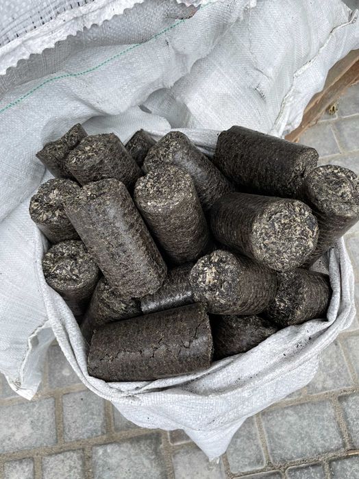 Брикеты топливные из лузги подсолнечника от производителя.