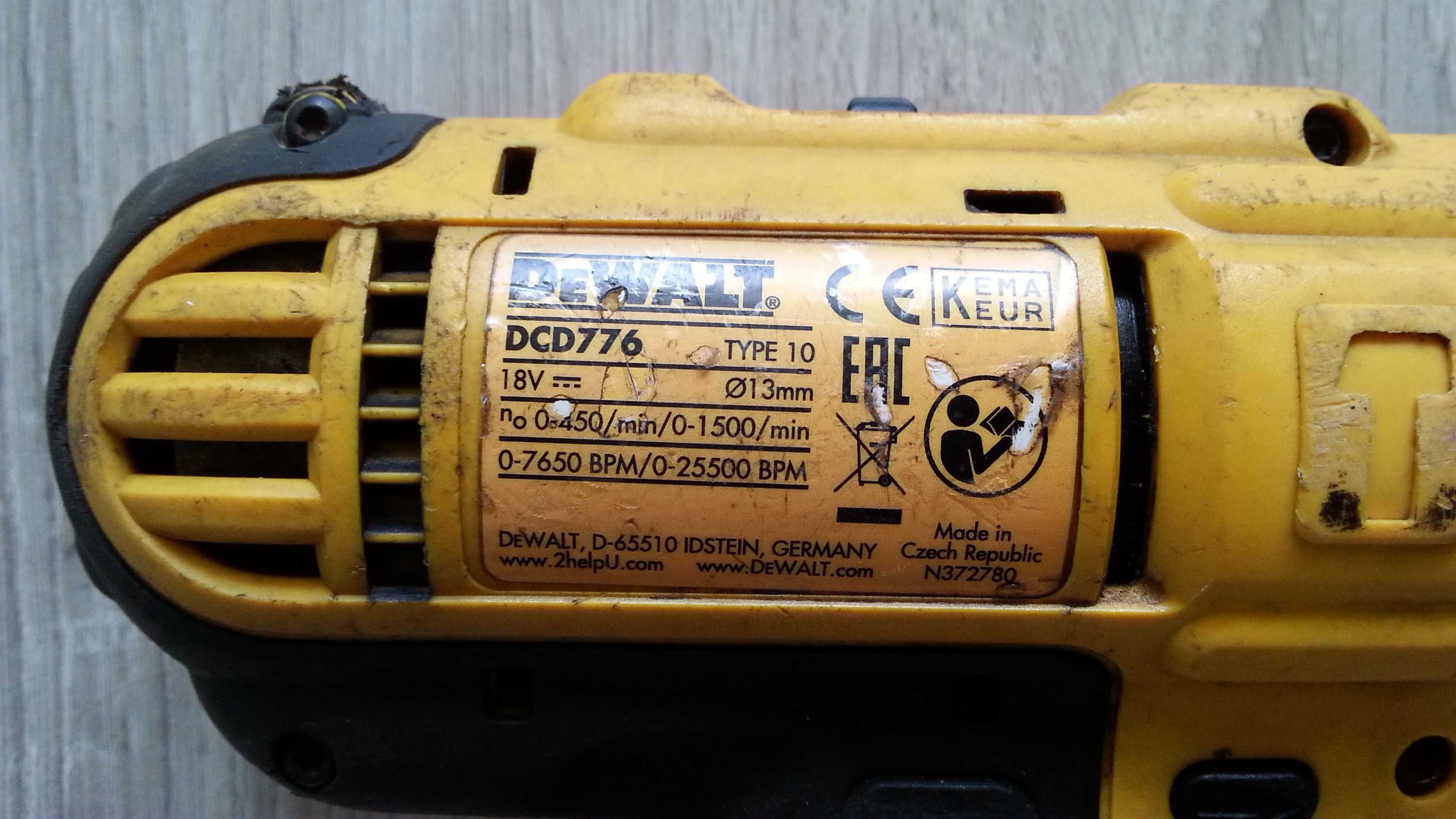 Dewalt DCD 776 części