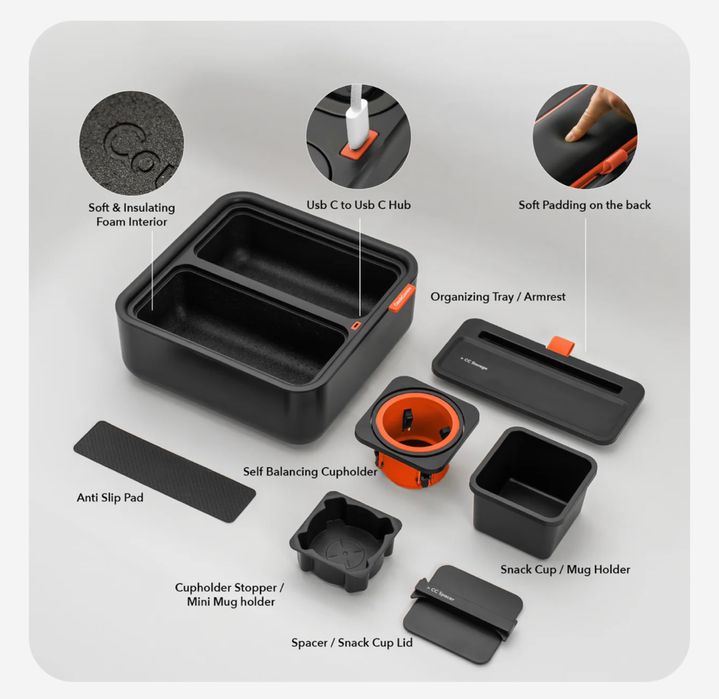 Organizer gracza / Organizer do ogladania / Pod kuber i jedzenie