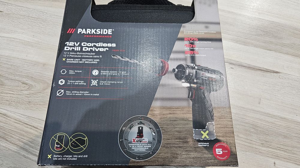 Parkside Performance Akumulatorowa wiertarko-wkrętarka 12 V, PBSPA 12