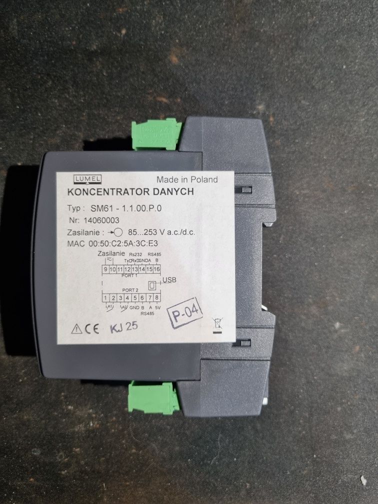 Moduł/ koncentrator zbierania danych Lumel SM61