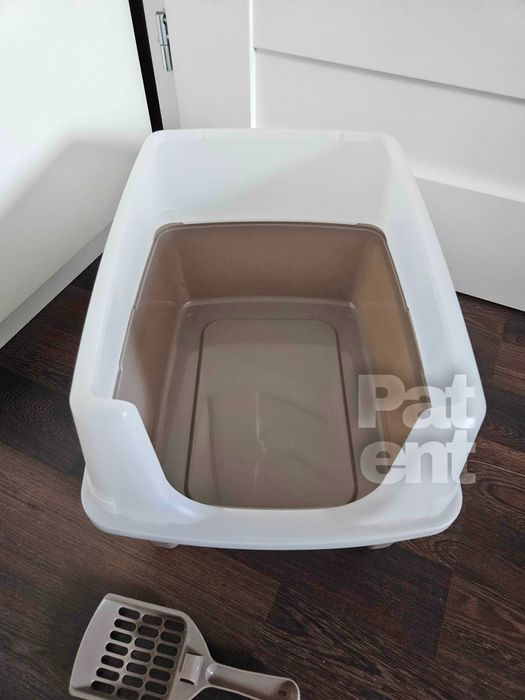 Kuweta dla kota duża otwarta z łopatką pojemna kot dom