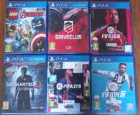 SPRZEDAM GRY NA PS4(Marvel Avengers,Fifa19,20,21,Uncharted4,Driveclub)