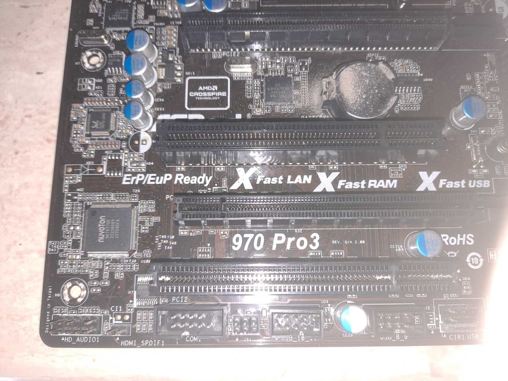 Asrock 970 Pro 3 z procesorem Amd Phenom II x4 965