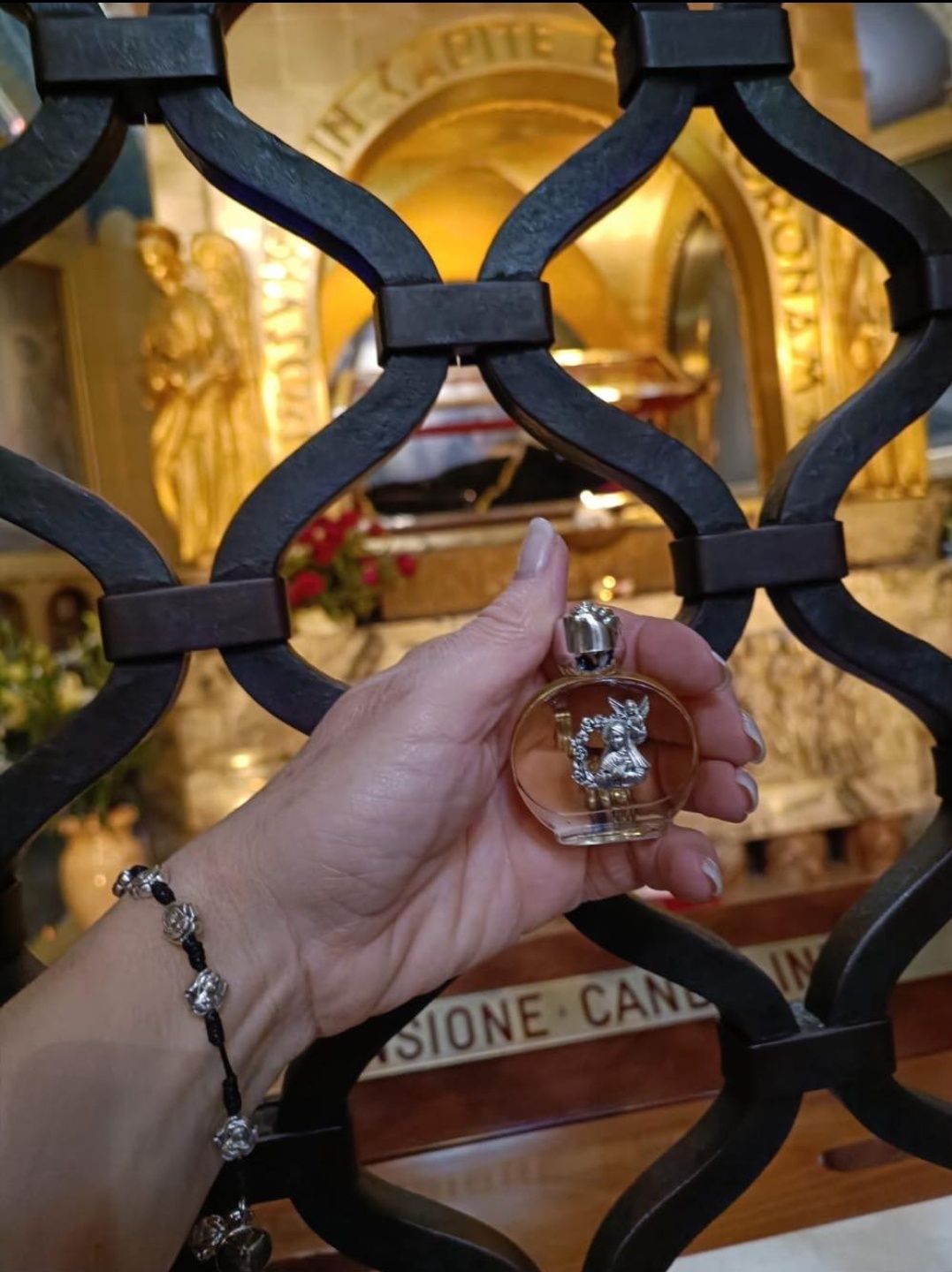 świętaRita medalion relikwia+olej obrazek z Cascia