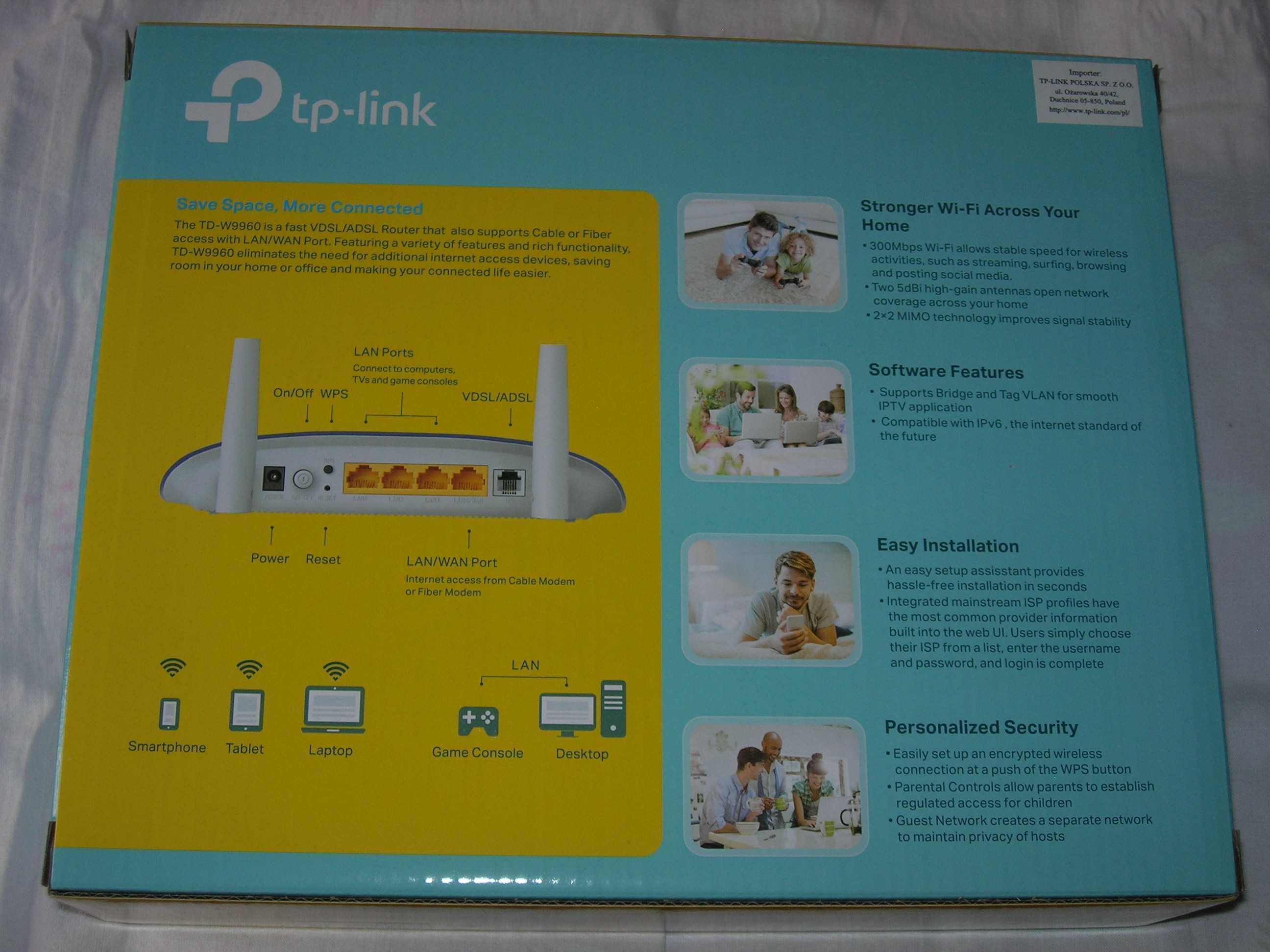 Router Wi-Fi Tp-Link TD-W9960 + 2 lata gwarancji