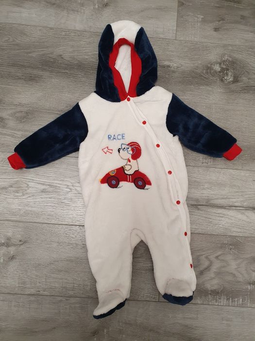 Махровый человечек , слип, теплый плюшевый 68-74 размера состояние нов