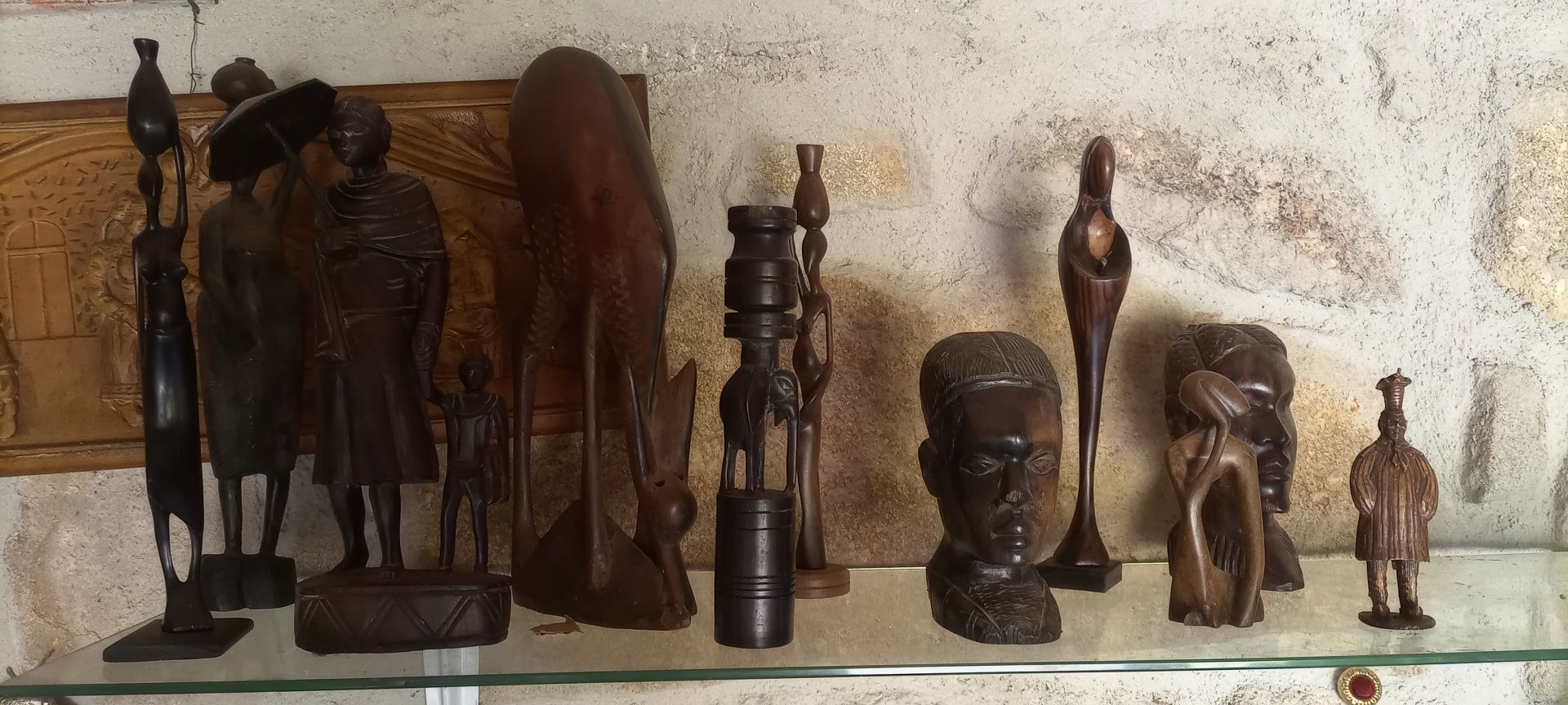 Várias peças antigas Africanas