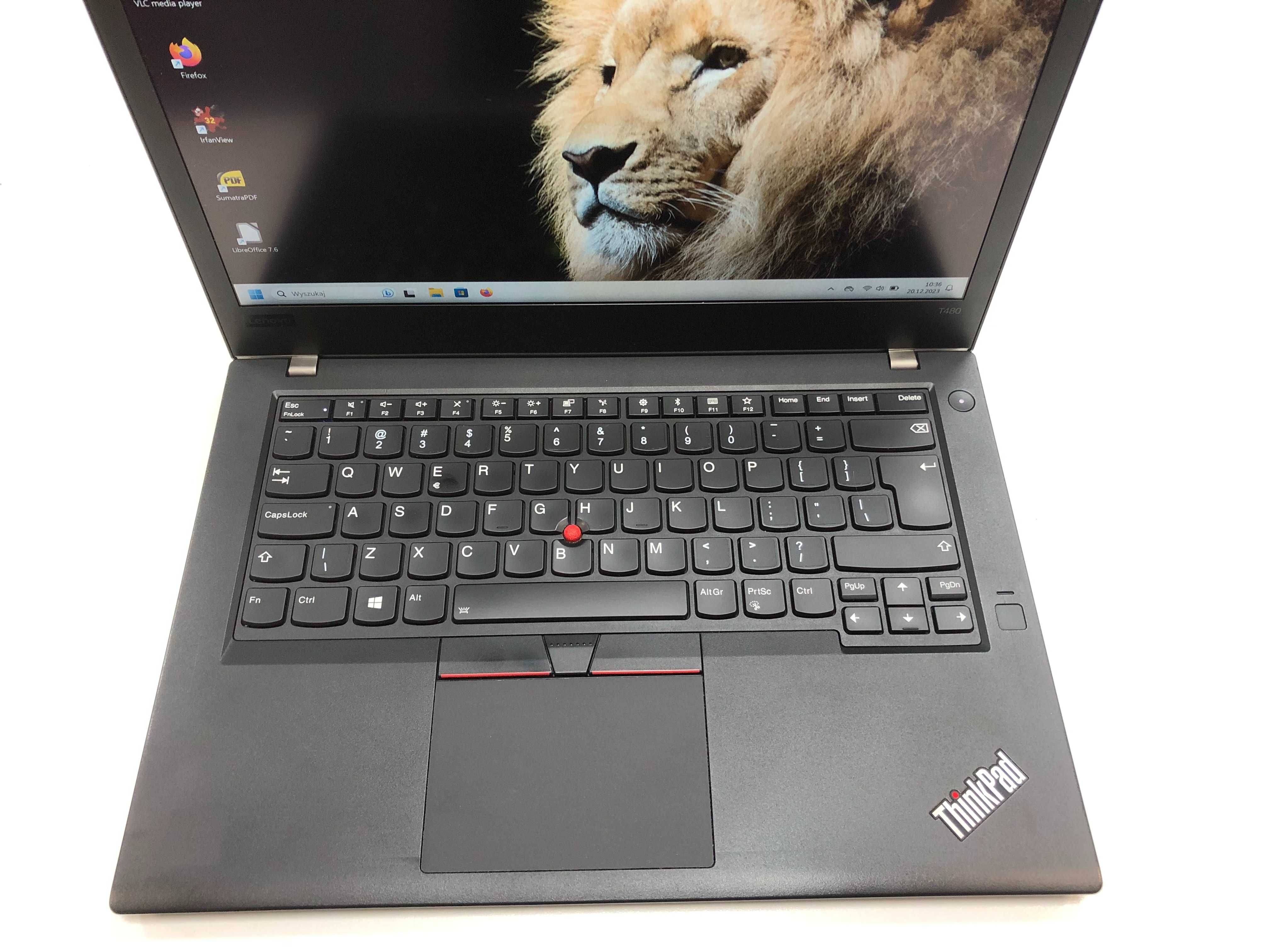 Świetny Lenovo ThinkPad T480 i7-8gen 16GB 512SSD nVidia FHD Raty 0% FV