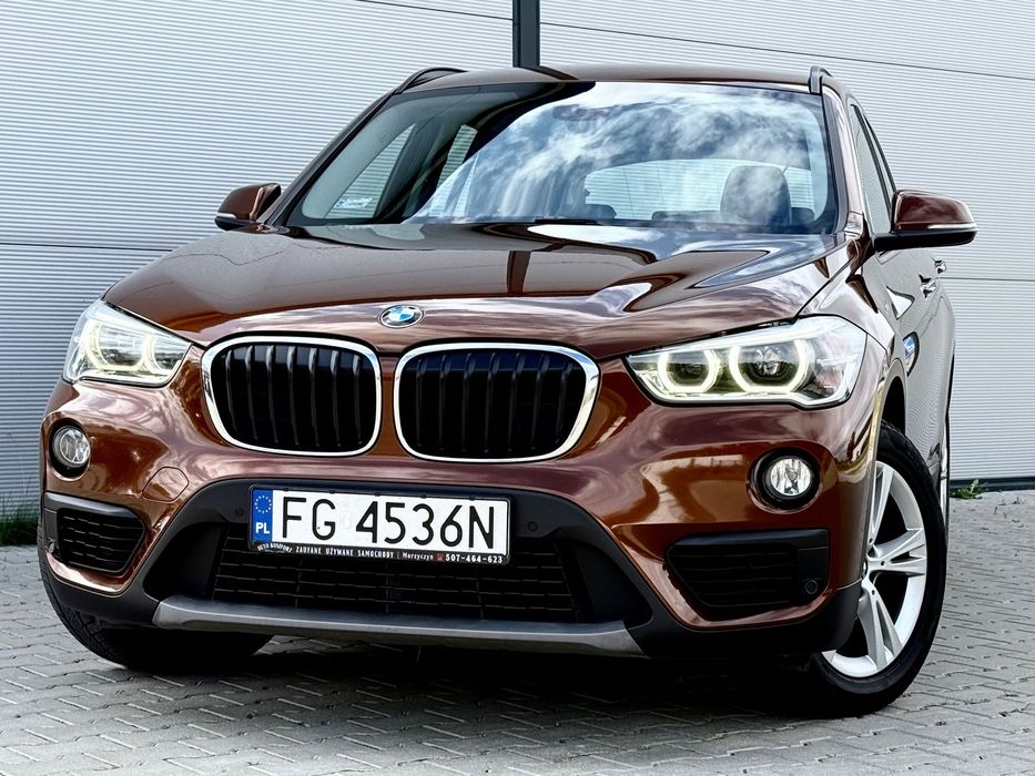 BMW X1 Skory//Ledy//Elektryczny Bagażnik//Navi//kolor Mokka brąz