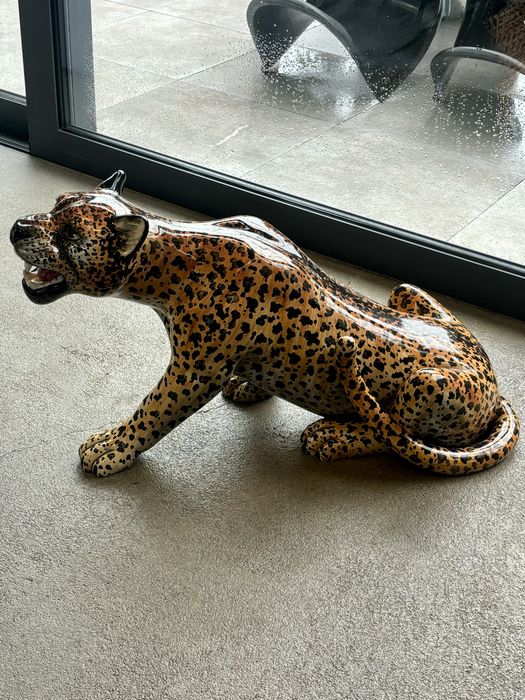 Rzeźba Figura Ogromny Gepard Włochy lata 1960