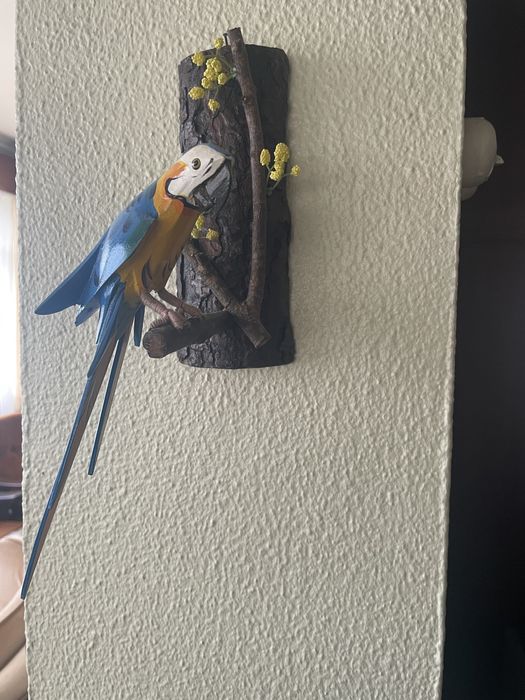 Arara de parede em madeira