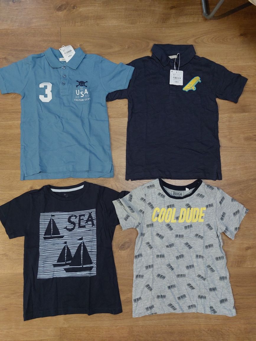 7 Tshirts e 2 polos marcas Lanidor,, Zara e Sfera, menino, 6/7