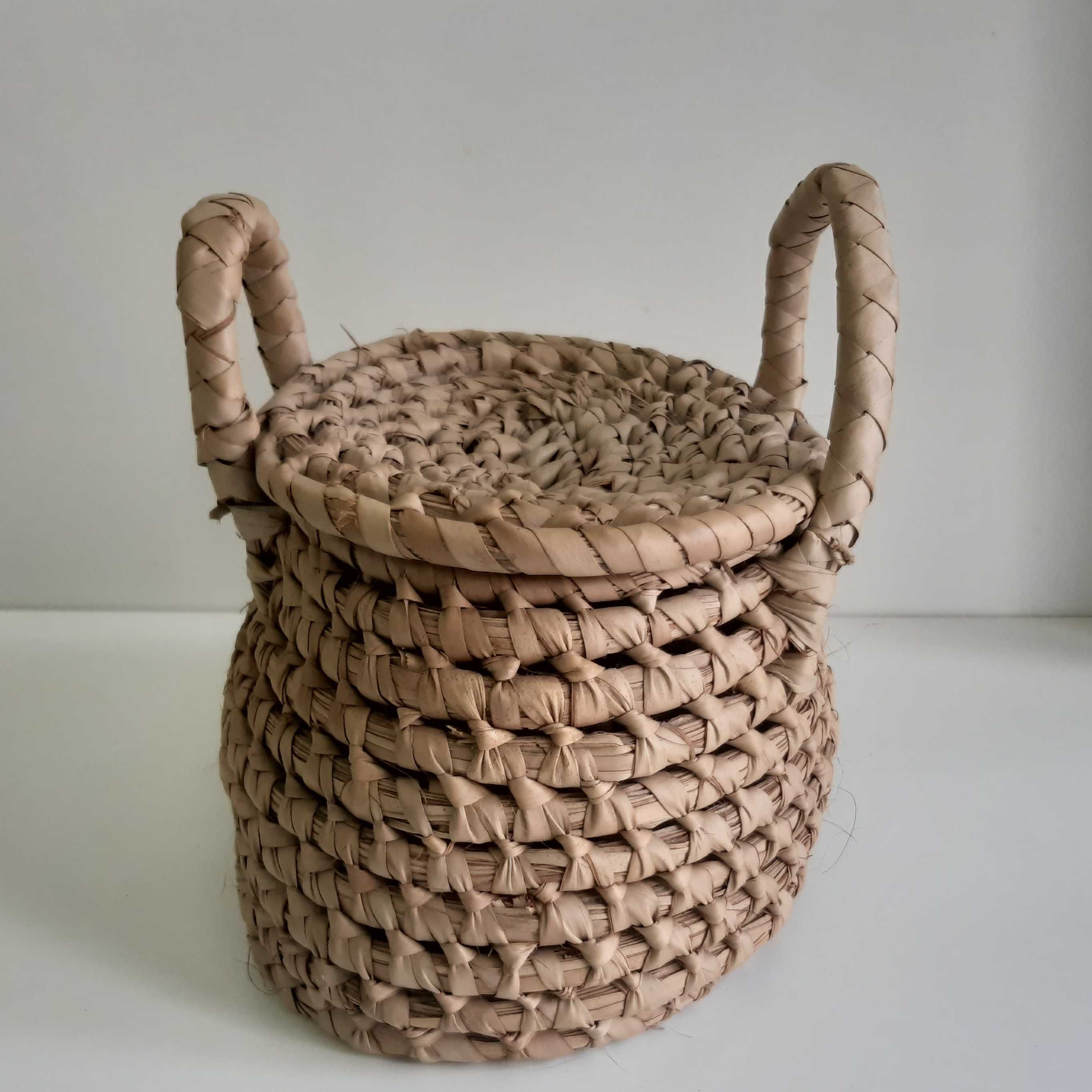 Mala Pequena Cesta Vime Palhinha 2 Asas