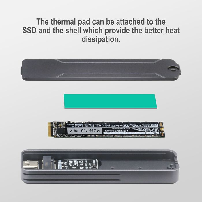 Карман SSD M.2 10Gbps Lexar