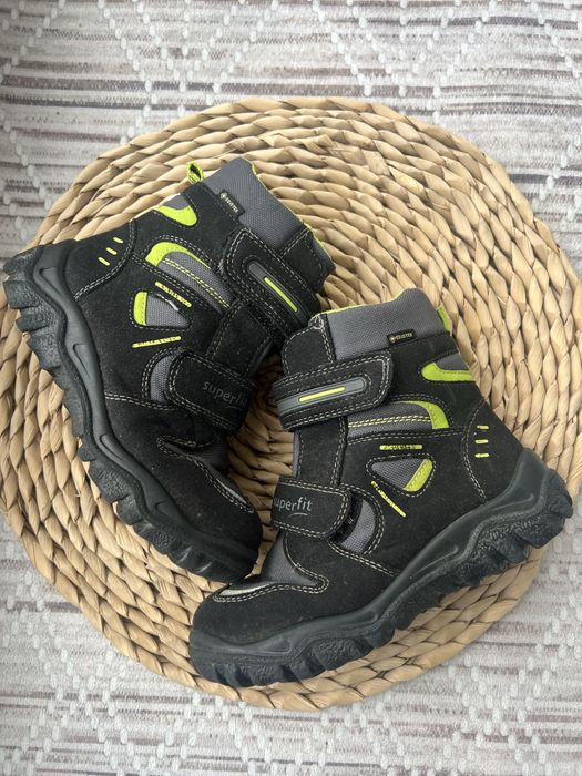 Superfit чоботи черевики зимові сірі зелені