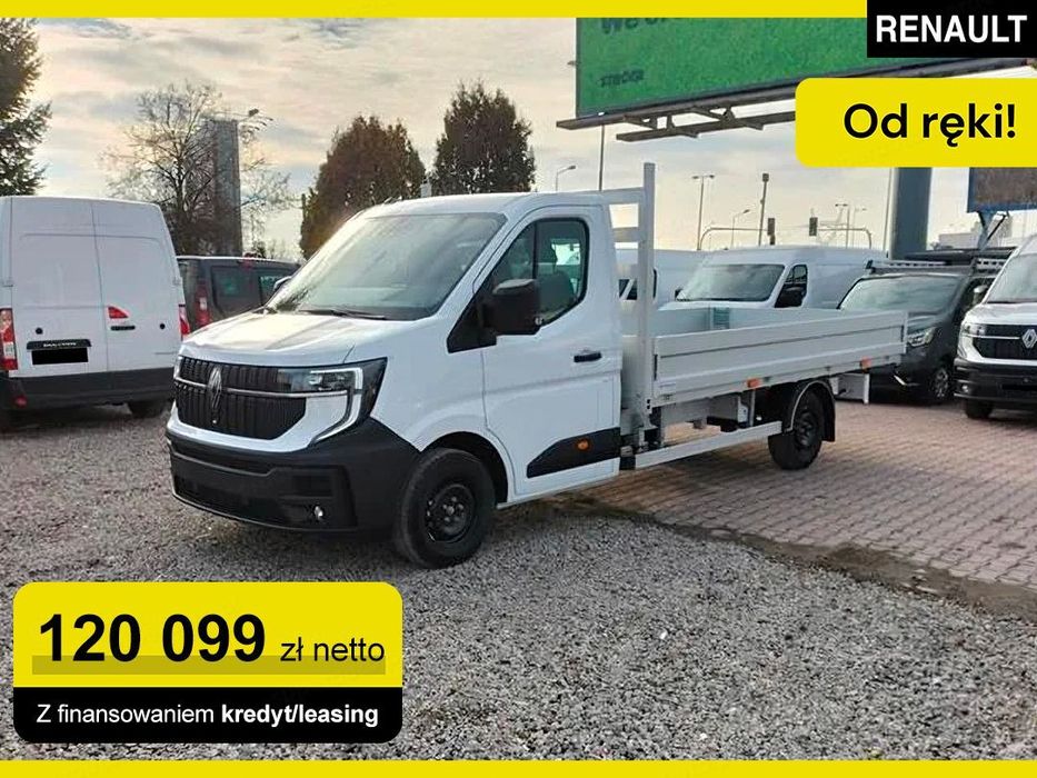 Renault Master L3 Skrzynia Otwarta 2.0 150KM  4840 x 2200 !! Asystent Świateł Drogowych !! Radio 10" !!