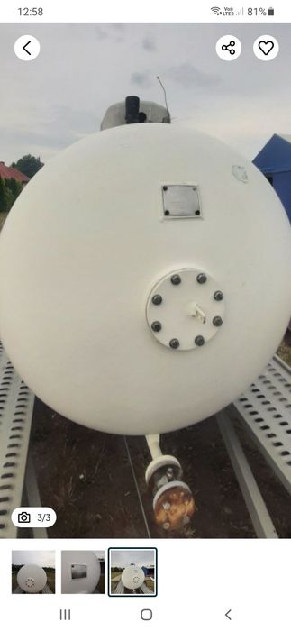 Zbiornik 4850l butla lpg propan gaz ogrzewanie suszarnia transport