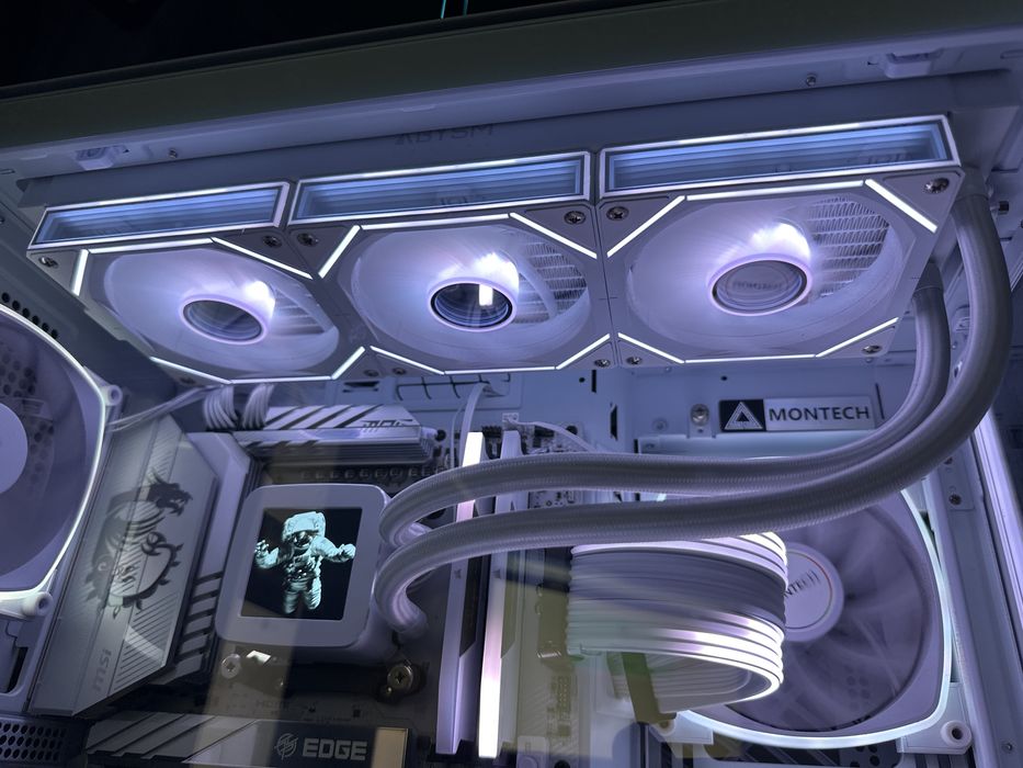 ABYSM Cooler CPU Oceanic 360 LCD ARGB Liquid Branco