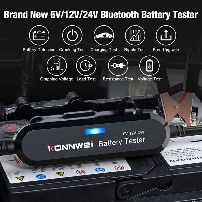 Тестер акумулятора Konnwei KW208 KW218 KW650 KW681/880 KW520 BK100/200