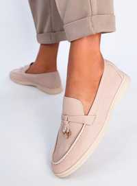 Mokasyny Damskie Eunice Beige