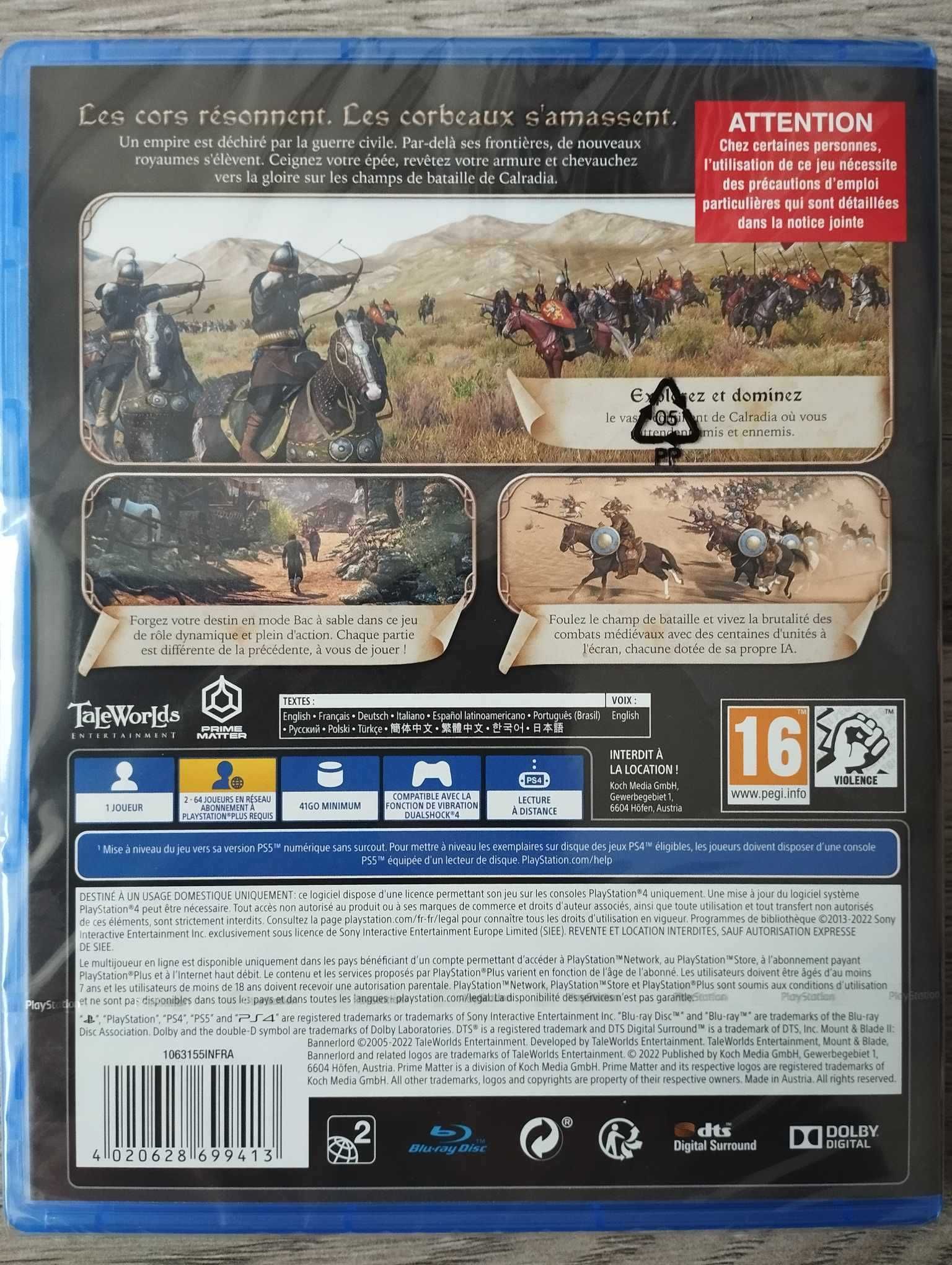 Nowa Gra Mount&Blade 2 Bannerlord PL PS4/PS5 Playstation