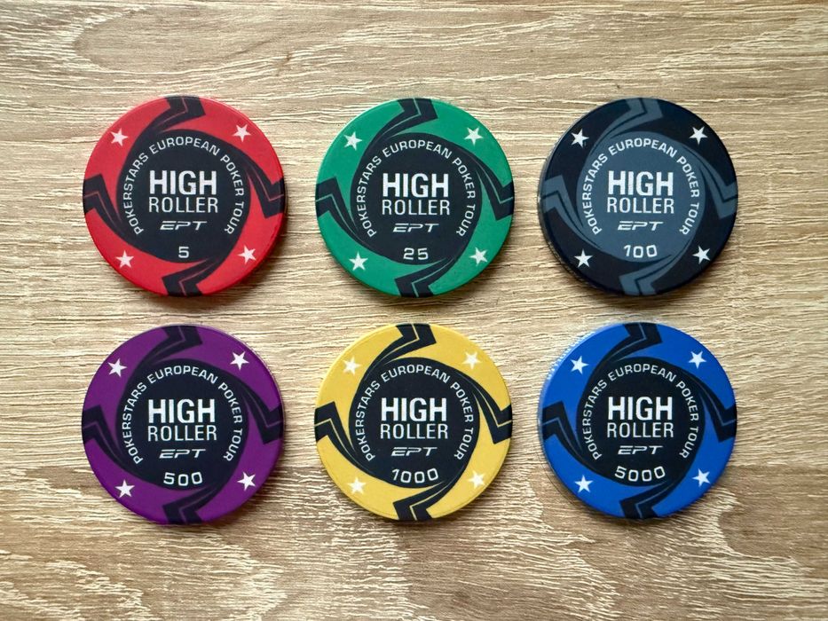 Покерний набір / покерні фішки EPT High Roller 300 шт