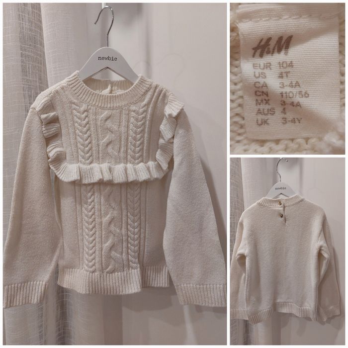 Zestaw sweterków i spodni H&M 98/104