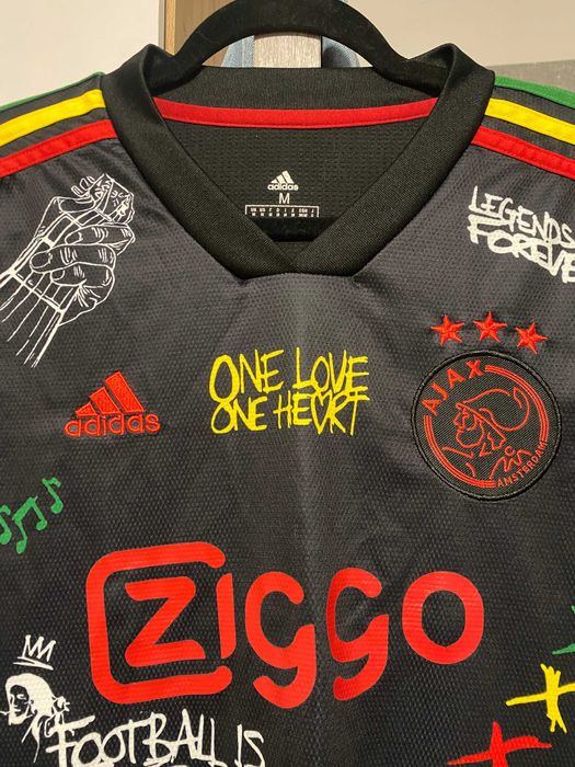 Футболка ігрова Ajax x Bob Marley сезону 2021/2022 (3-й комплект)