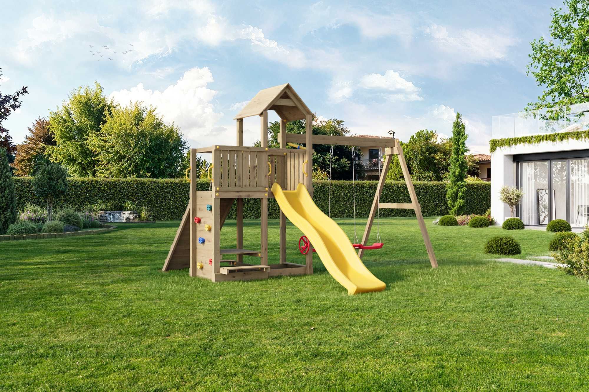 Domek dla dzieci, Plac zabaw, Huśtawka, DARMOWA DOSTAWA 2-3 dni, atest