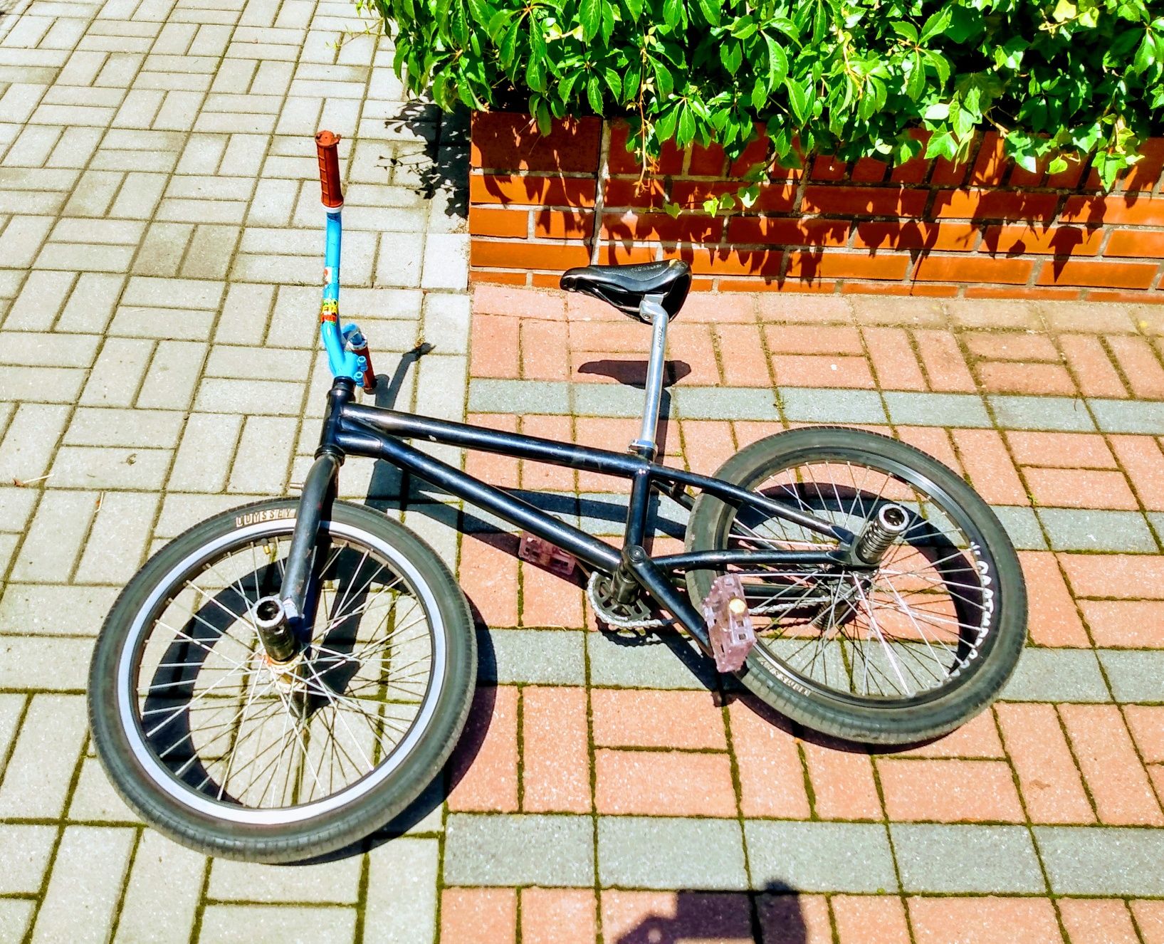 BMX flatland freecoaster, widelec 0, kierownica 0