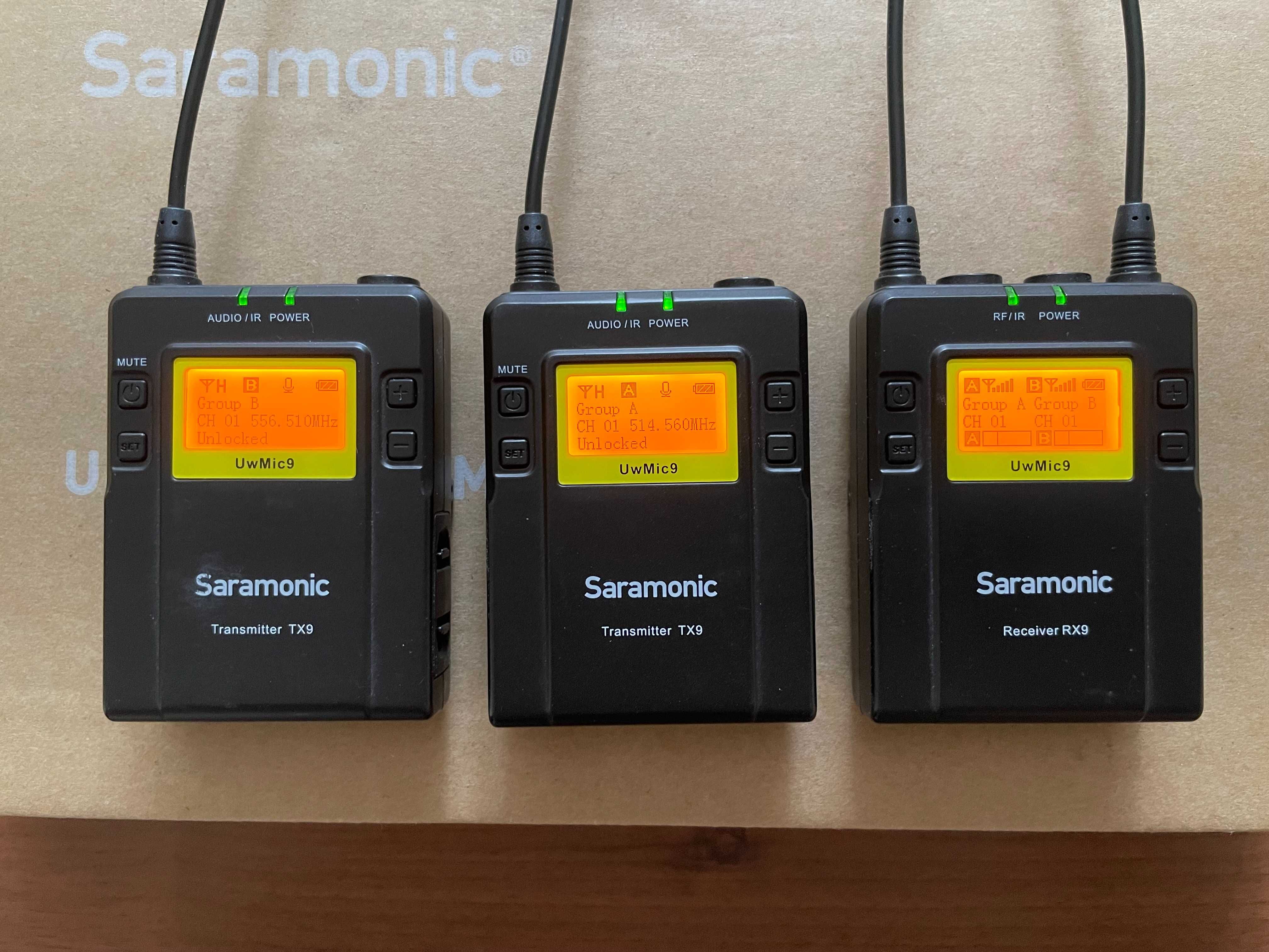 Mikrofon bezprzewodowy wywiadowy Saramonic RX9 TX9 UwMic9 Kit 2 - Fvat