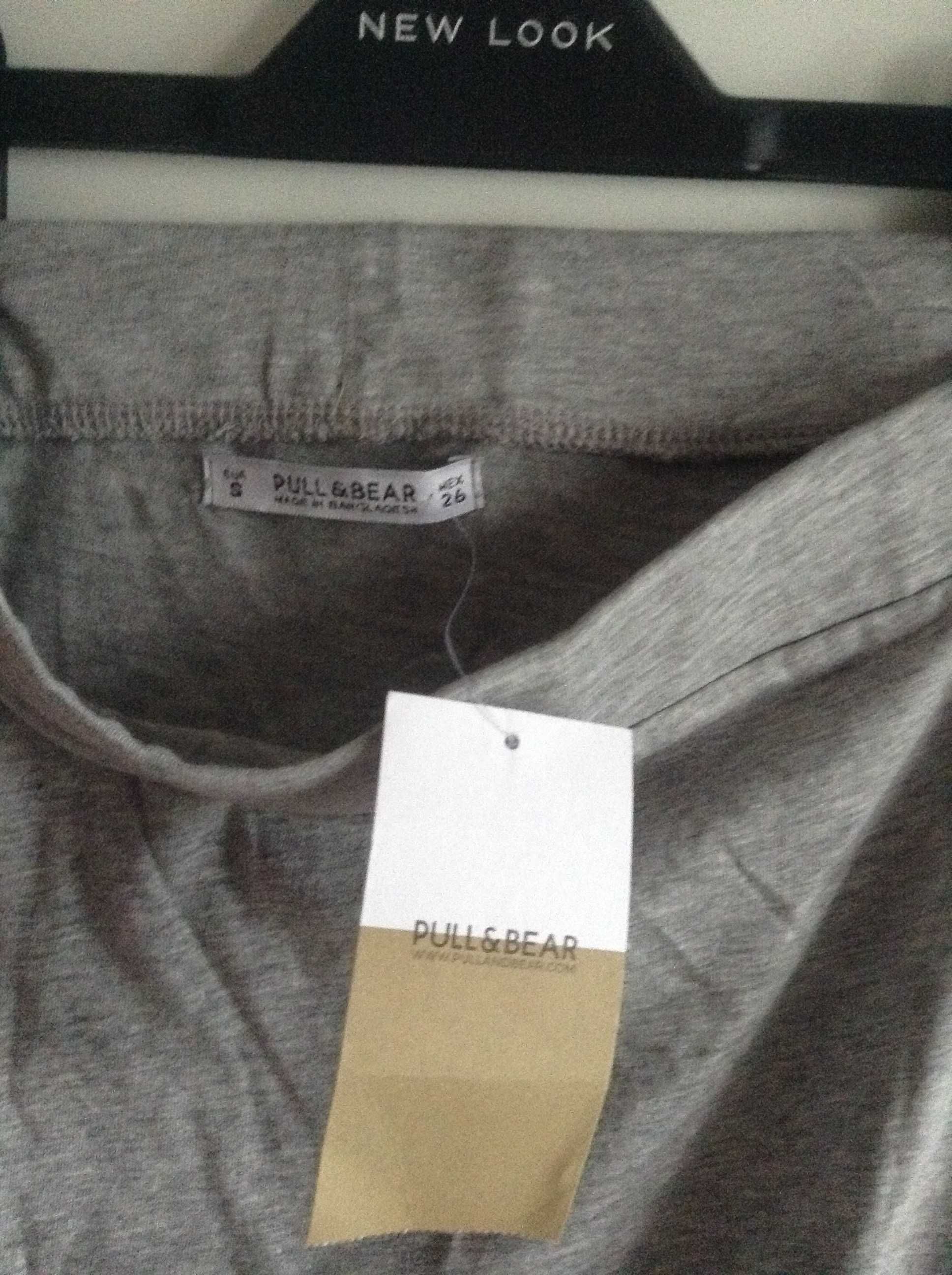 летняя серая юбка миди  pull&bear xs - s