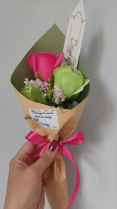 Bukieciki mydlane Dzień Nauczyciela