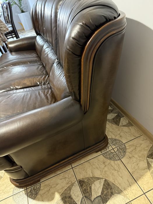 Kanapa i fotele ze skóry