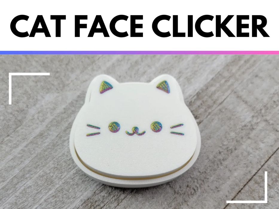 Botão "Clicker" Gato Relaxante
