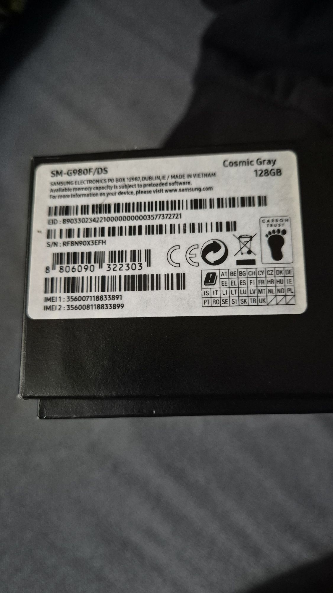 Samsung s20 uszkodzony