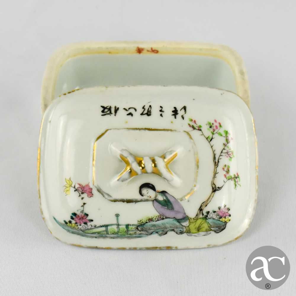 Caixa Saboneteira Porcelana da China, Período Daoguang, séc. XIX