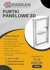 Furtki Panelowa 3d kompletna - PARKAN-OGRODZENIA-OPOLE