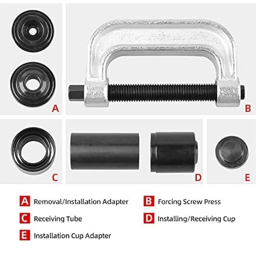Ball Joint Press & U Joint Removal Tool Kit z adapterami 4x4
Do większ