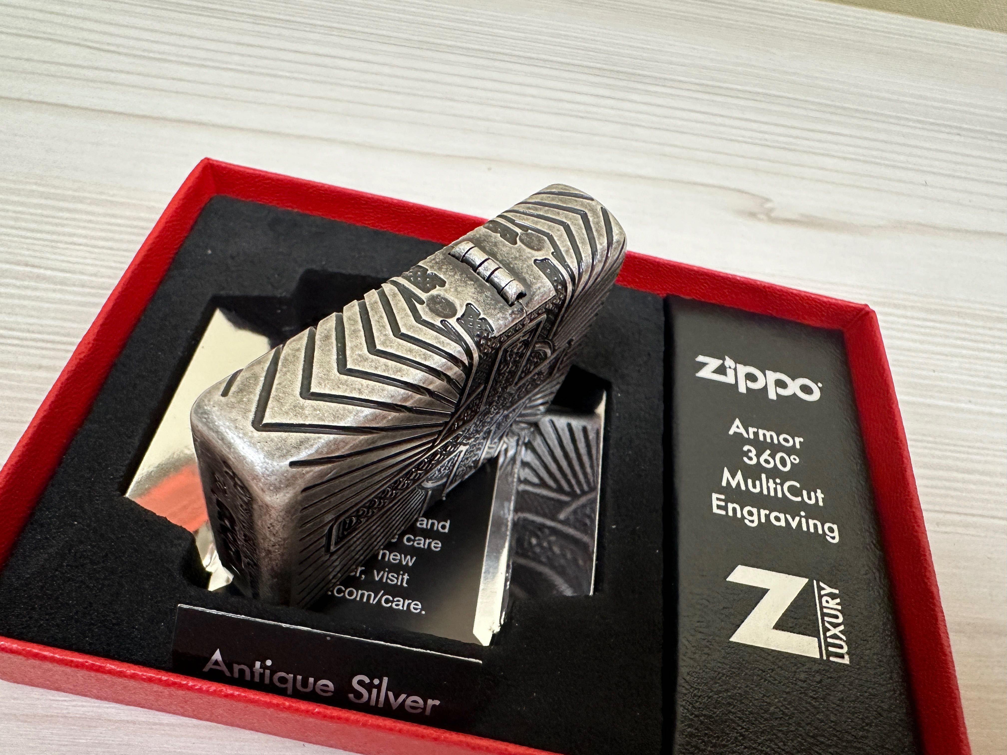 Зажигалка Zippo 29667 Armor Multicut Celtic Cross & Knot Antique Silv