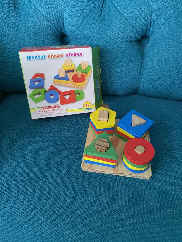 Zabawki edukacyjne dla dzieci kształty drewniana