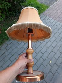 Retro lampa lata 60 te material ,drewno ,miedź