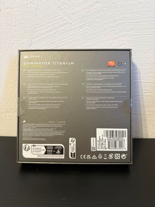 Оперативна памʼять Corsair Dominator Titanium DDR5 2×32 GB