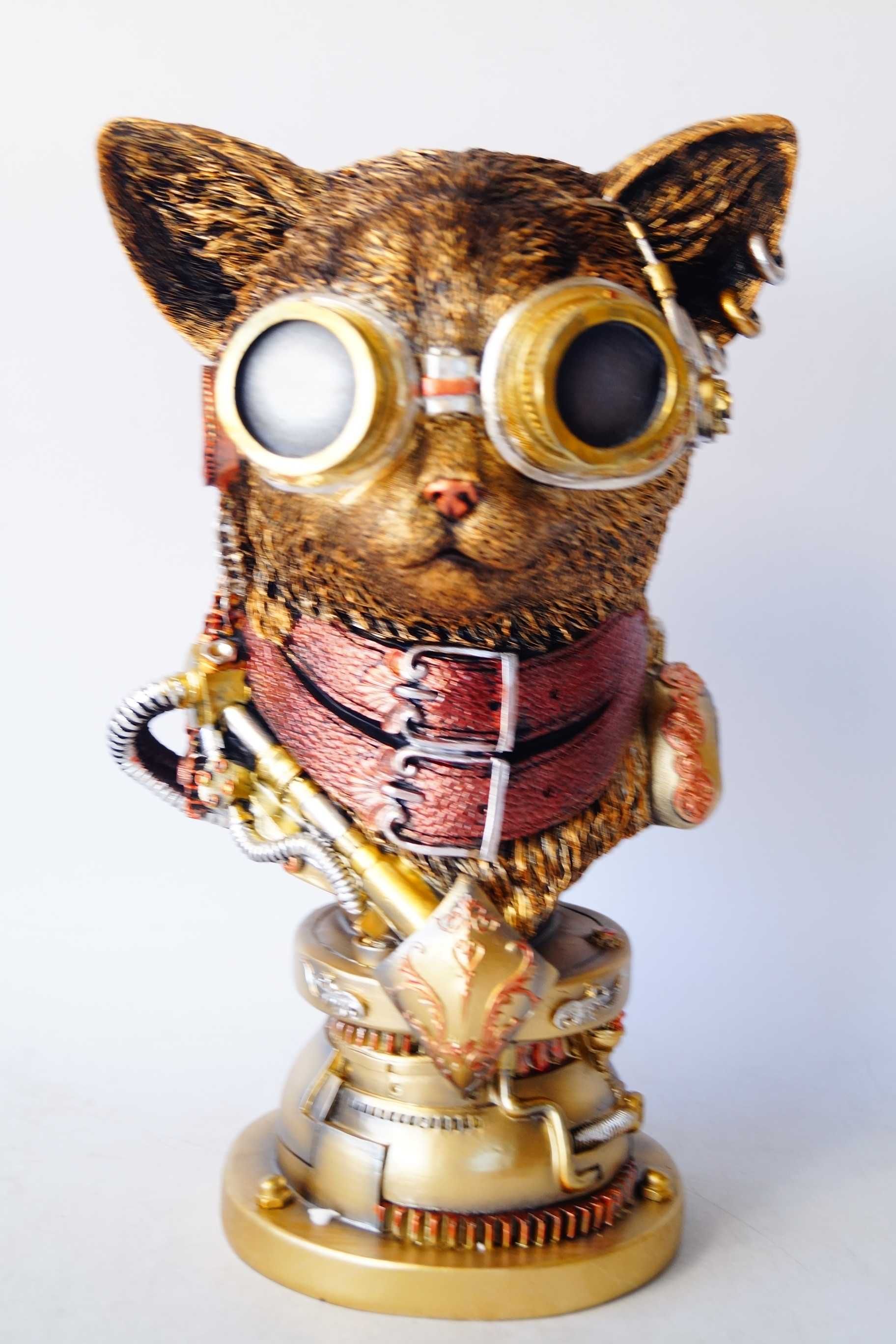 STEAMPUNK figura KOT kotek śmieszny