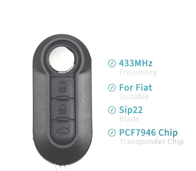 CHAVES COMPLETA PARA FIAT 500 PANDA PUNTO BRAVO GRANDE PUNTO