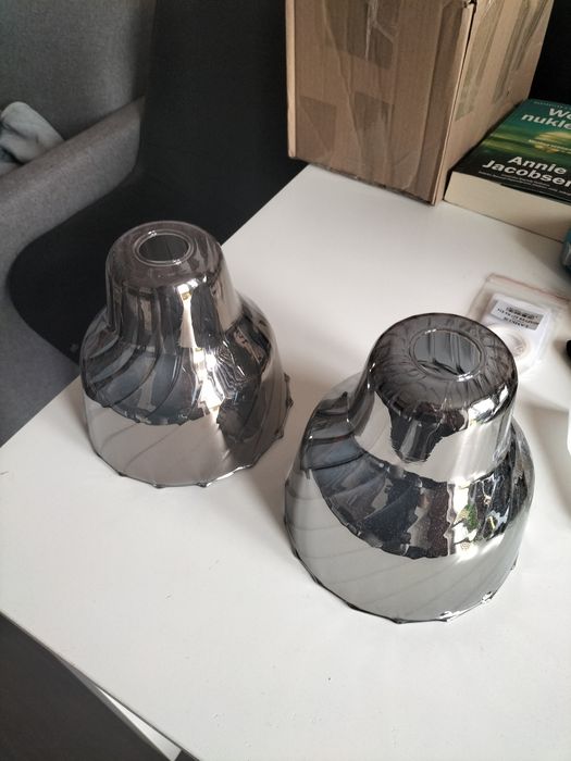 Zestaw 3 kloszy ozdobnych Italux Slizza E14 chrom