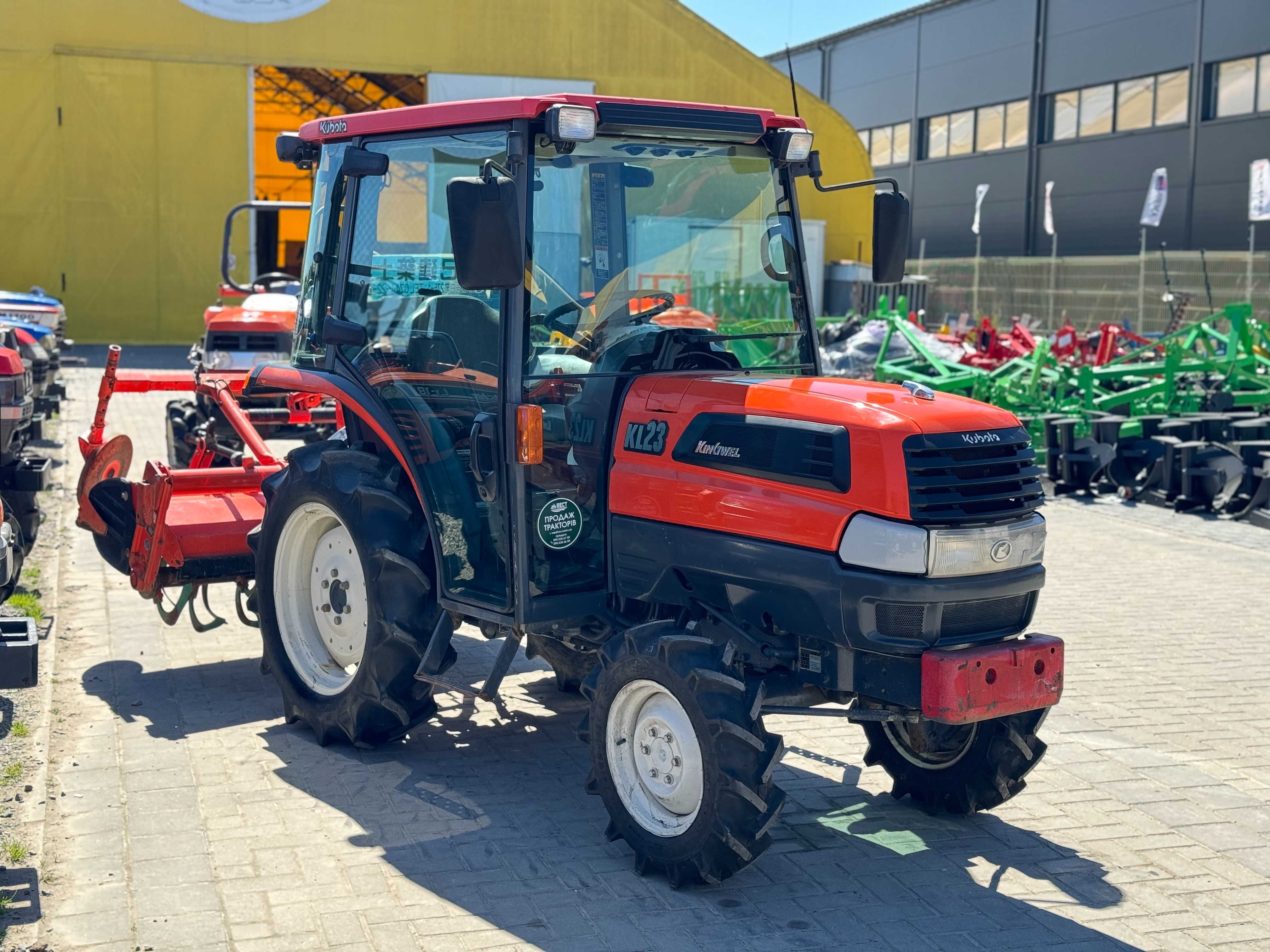 Японський мінітрактор KUBOTA KL23 кабіна + фреза+ кондюк